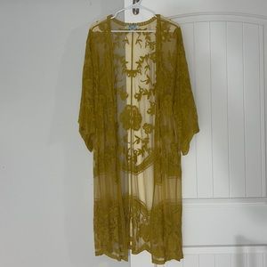 Yellow Lace Cardigan
